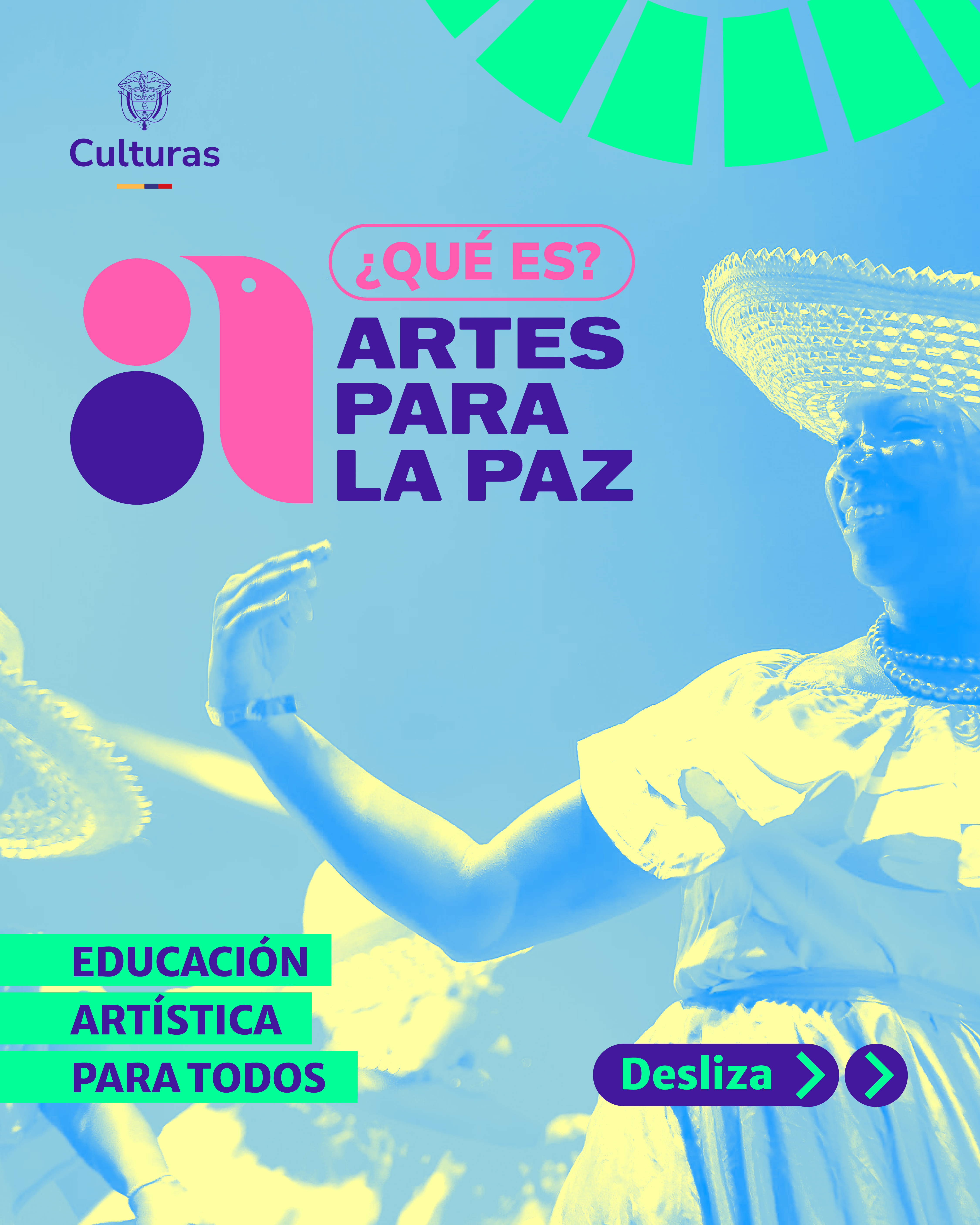 Infografía Artes para la Paz - Presentación del programa
